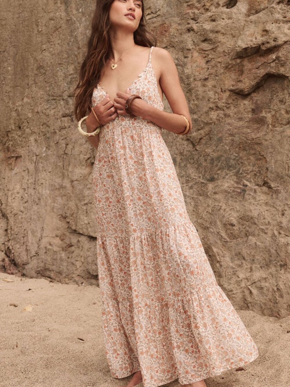 Spell Sunshine Bandit Strappy Gown – Desert Sage – Medium – NWT – Rare! - Picture 3 of 16